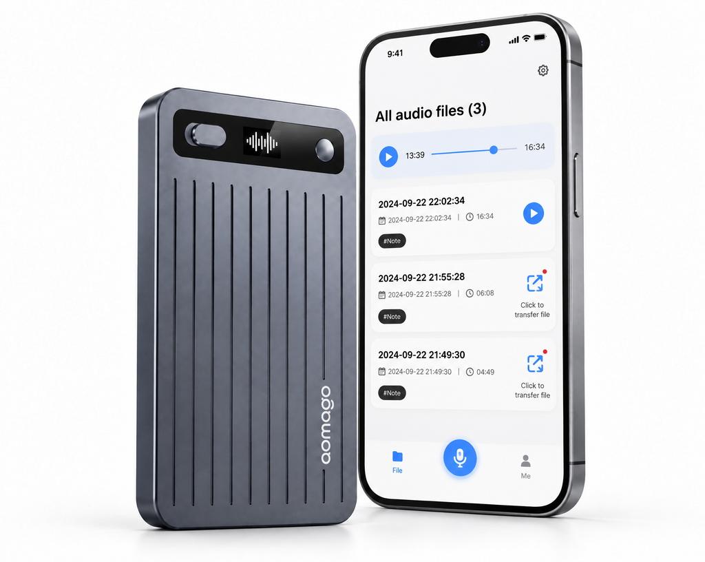 boost. Note AI Voice Recorder - Gunmetal Gray