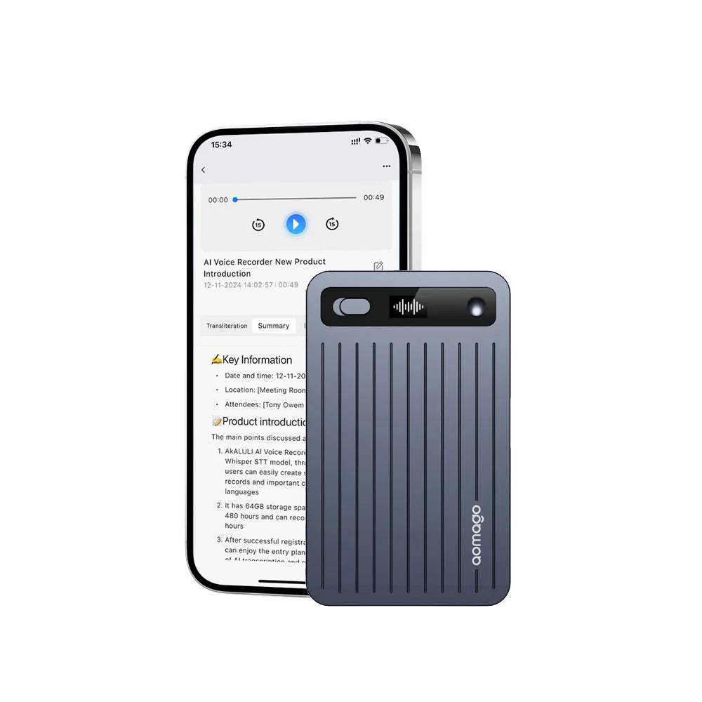 boost. Note AI Voice Recorder - Gunmetal Gray