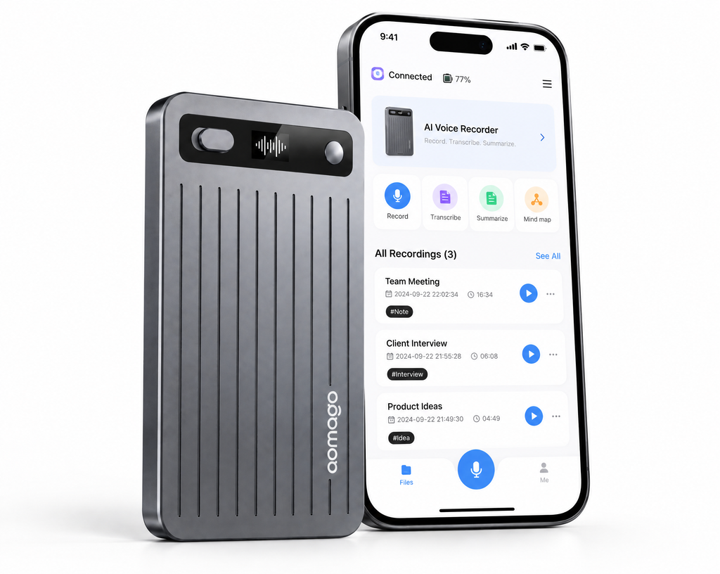 boost. Note AI Voice Recorder - Gunmetal Gray